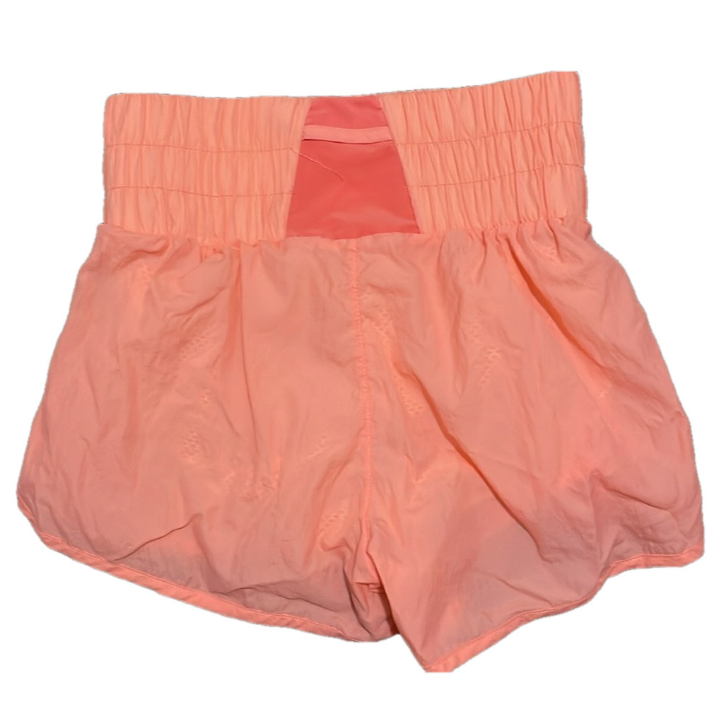 Kimberly C Coral Nylon Running Shorts Women’s Small High Rise Dolphin Hem NWT - Picture 3 of 5